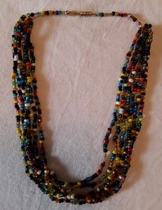 Multicolored Small Bead Necklace
